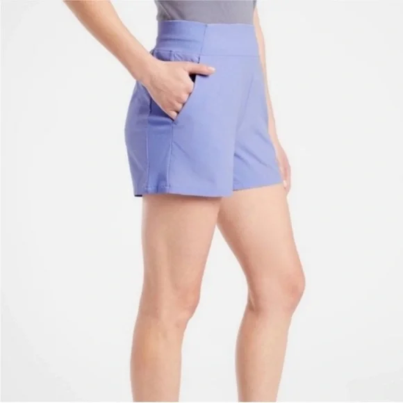 🎁 NWT Athleta Brooklyn Short in Light Blue/Lilac (Victorian Periwinkle) Size 18 - Picture 12 of 12